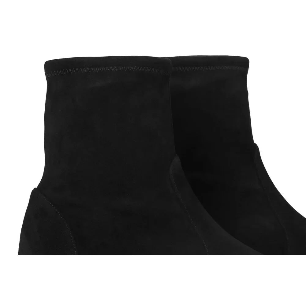 STUART WEITZMAN WOMEN'S MAEVE BOOTIE, BLACK, 9.5, MEDIUM